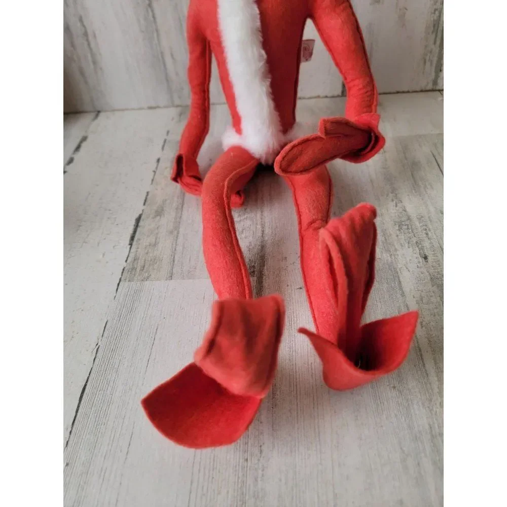 Annalee 1991‎ vintage red Christmas elf mistletoe Xmas